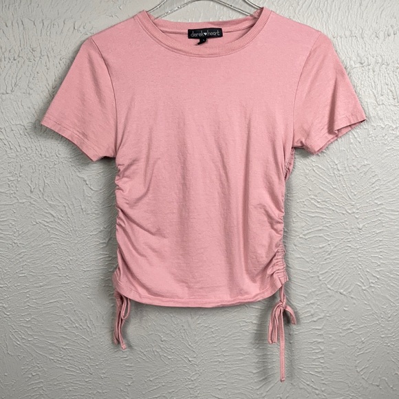 Derek Heart Tops - Derek Heart Pink Short Sleeve Shirt Size Medium